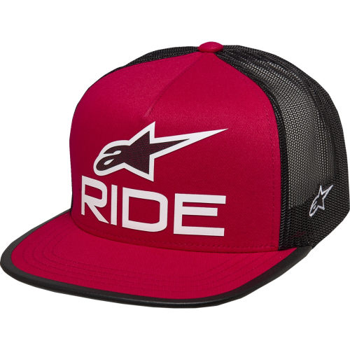 Alpinestars - Alpinestars Ride 4.0 Trucker Hat - 1214-81711-3112-OS - Red/Black/White - OSFA