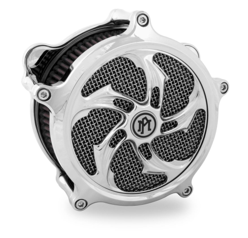 Performance Machine - Performance Machine Rival Universal Super Gas Air Cleaner Faceplate - Chrome - 0206-2010RVL-CH