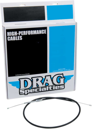 Drag Specialties - Drag Specialties Alternative Length Black Vinyl High Efficiency Clutch Cable - 55in. - 4320655HE