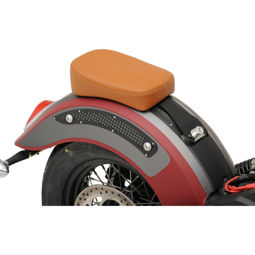 Drag Specialties - Drag Specialties Bobber-Style Rear Solo Seat - 11-1/2in L x 8in W - Smooth - Brown - 0810-1992