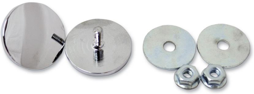LA Choppers - LA Choppers Fairing Mirror Hole Plugs - Chrome - LA-9001-00
