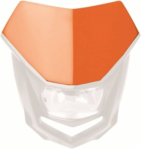 Polisport - Polisport Halo Headlight Removable Number Plate - Orange - 8657400020