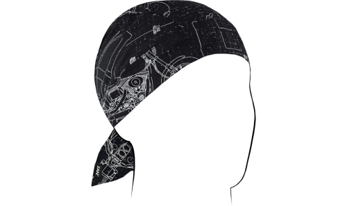 Zan Headgear - Zan Headgear Flydanna Headwrap - Z623 - Moto Blueprint - OSFM