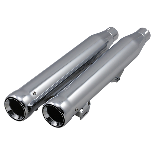 Cobra - Cobra Neighbor Haters Slip-On Mufflers - Chrome - 6049