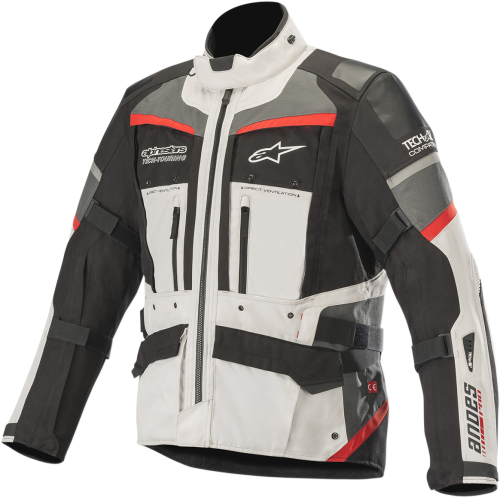 Alpinestars - Alpinestars Andes Pro Drystar Tech Air Jacket - 3207119-9113-2X - Light Gray/Black/Dark Gray/Red - 56