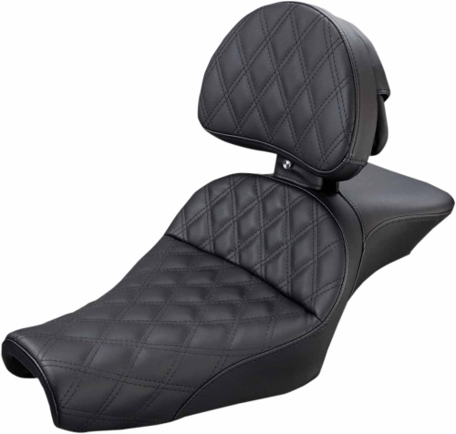 Saddlemen - Saddlemen Explorer LS Touring Seat with Backrest - Black - 807-11-030LS