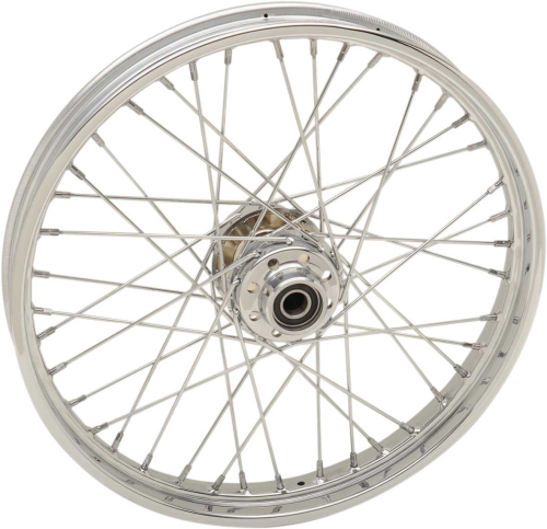 Drag Specialties - Drag Specialties Laced 40 Spoke Front Wheel - 21x2.15 - Chrome - 0203-0621