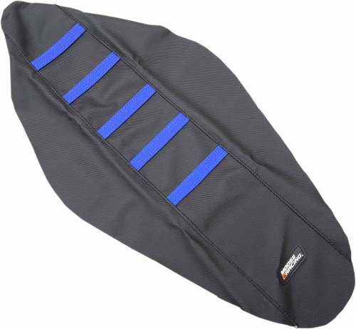 Moose Racing - Moose Racing Ribbed Seat Cover - Black/Blue Ribbed - HQV12514