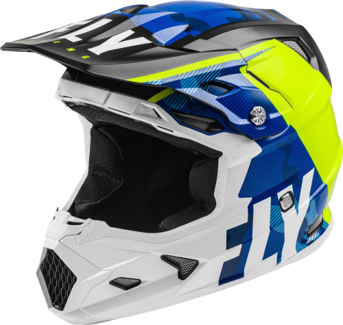 Fly Racing - Fly Racing Toxin Transfer MIPS Helmet - 73-8540XS - Blue/Hi-Viz/White - X-Small