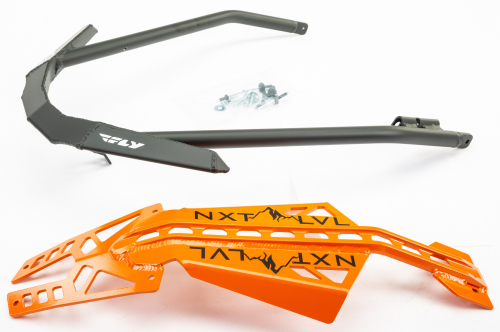 Skinz Protective Gear - Skinz Protective Gear Front Aluminum Bumper - Black/Orange - NXPFB228-ORG