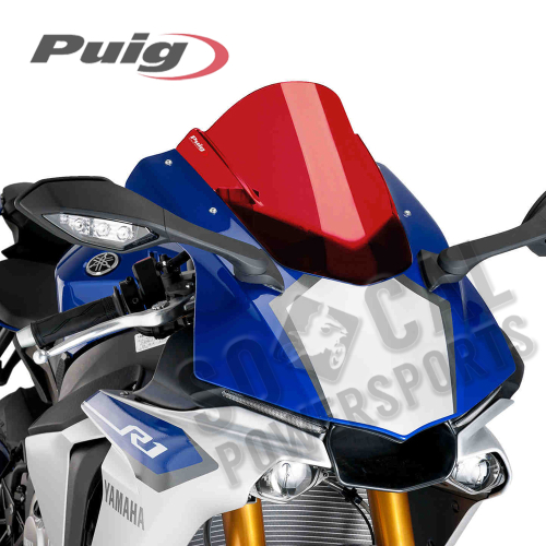 PUIG - PUIG Racing Windscreen - Red - 7648R