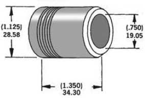 HardDrive - HardDrive 3/4in. Axle Spacers - 1.350in. W - Zinc - 339306
