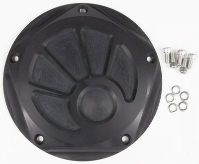 Rooke Customs - Rooke Customs Derby Cover - Black - R-C1601-TB