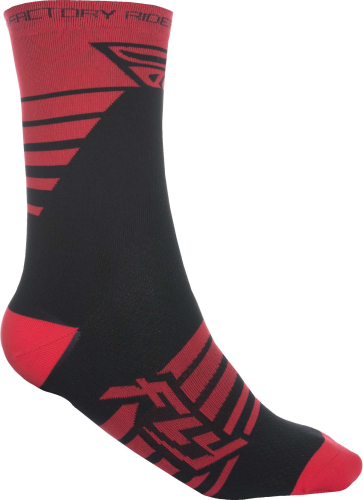 Fly Racing - Fly Racing Factory Rider Socks - 350-0352L - Red/Black - Lg-XL