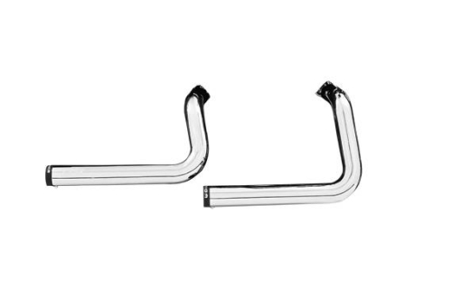 Freedom Performance - Freedom Performance Staggered Duals Exhaust System - Chrome with Black Tips - HD00419