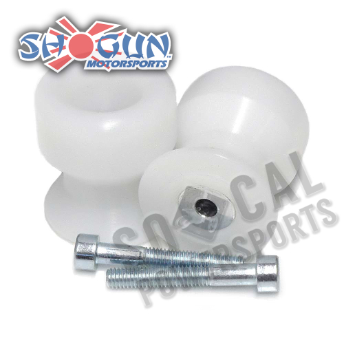 Shogun Motorsports - Shogun Motorsports Swingarm Slider - White - 701-0600