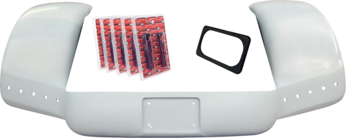 Paul Yaffe Originals - Paul Yaffe Originals Pro Street Trike Rear Fender Kit with Black License Frame, No Exhaust Outlet - FPSFK-N-NO-5TB-B