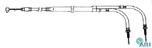 SPI - SPI Dual Throttle Cable for Mikuni 40mm to 44mm Carburetors - 3in. Extended Length - 05-139-02