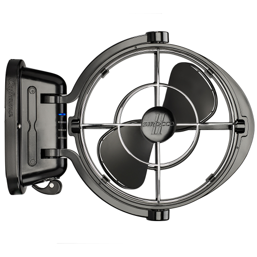 SEEKR by Caframo - SEEKR by Caframo Sirocco II 3-Speed 7" Gimbal Fan - Black - 12-24V