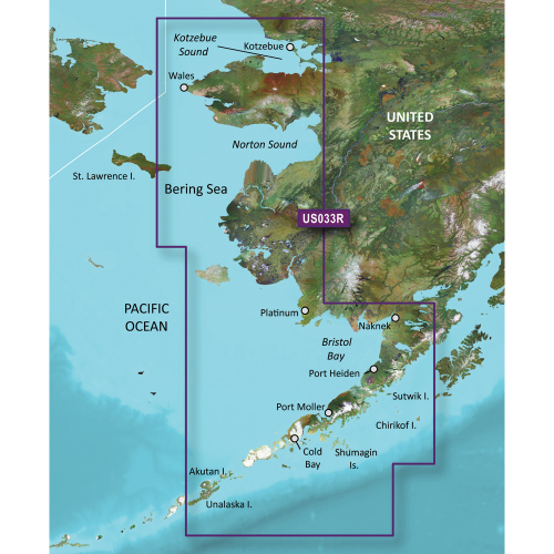 Garmin - Garmin BlueChart&reg; g3 Vision&reg; HD - VUS033R - Bristol Bay - Kotzebue Snd. - microSD&trade;/SD&trade;