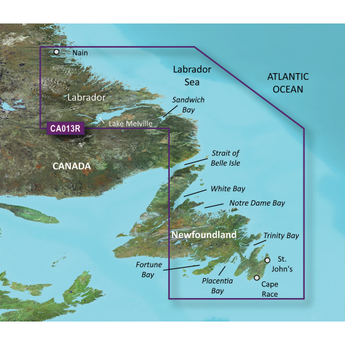Garmin - Garmin BlueChart&reg; g3 Vision&reg; HD - VCA013R - Labrador Coast - microSD&trade;/SD&trade;