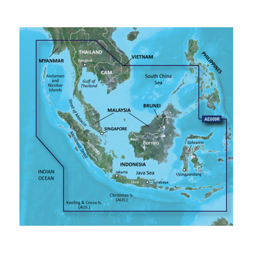 Garmin - Garmin BlueChart&reg; g2 HD - HXAE009R - Singapore / Malaysia / Indonesia - microSD&trade; / SD&trade;