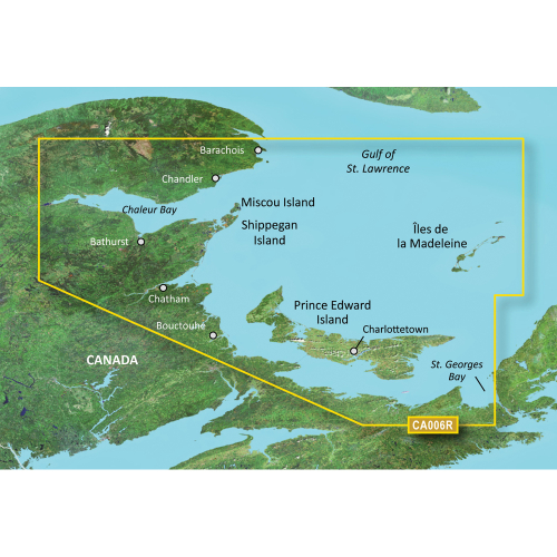 Garmin - Garmin BlueChart&reg; g3 Vision&reg; HD - VCA006R - P.E.I. to Chaleur Bay - SD Card