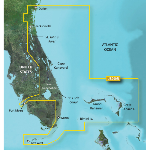 Garmin - Garmin BlueChart&reg; g3 Vision&reg; HD - VUS009R - Jacksonville - Key West - microSD&trade;/SD&trade;