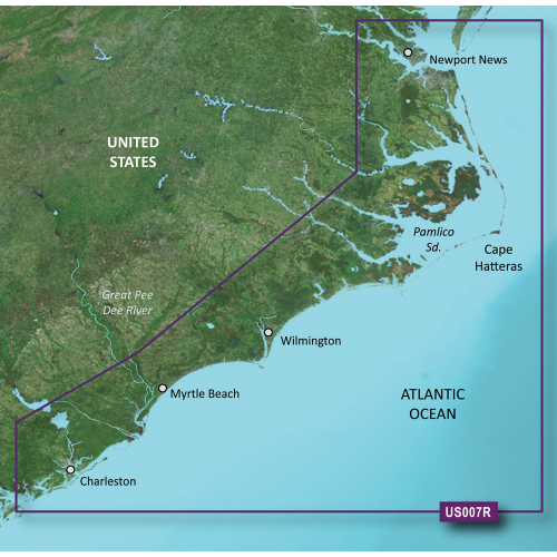 Garmin - Garmin BlueChart&reg; g3 Vision&reg; HD - VUS007R - Norfolk - Charleston - microSD&trade;/SD&trade;