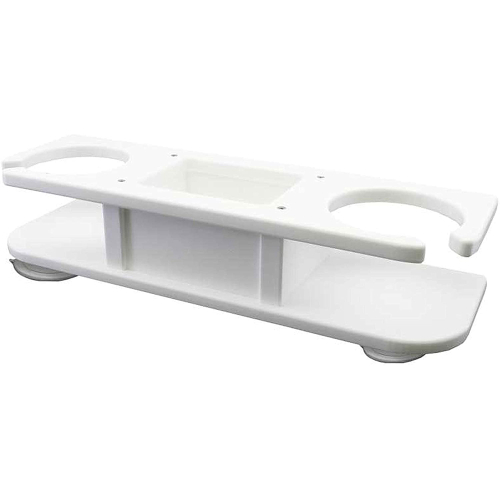 TACO Marine - TACO 2-Drink Poly Holder w/Catch-All - White