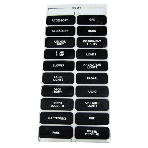 Paneltronics - Paneltronics DC-20 Assorted Label Sheet
