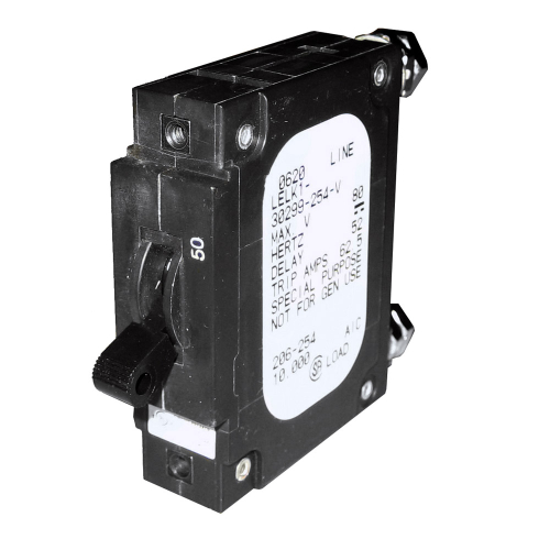 Paneltronics - Paneltronics 'C' Frame Magnetic Circuit Breaker - CE - 50 Amp - Single Pole