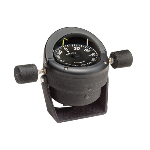 Ritchie - Ritchie HB-845 Helmsman Steel Boat Compass - Bracket Mount - Black