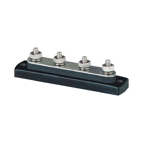 Blue Sea Systems - Blue Sea 2305 MiniBus 100 Ampere Common BusBar 4 x 10-32 Stud Terminal