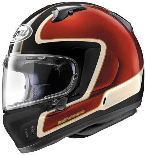 Arai Helmets - Arai Helmets Defiant-X Outline Helmet - 685311172570 - Red/Black - X-Small