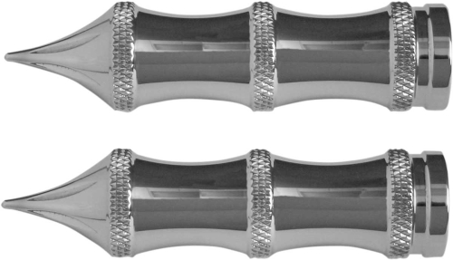 Accutronix - Accutronix Shifter/Brake Pegs - Tribal 4in. - Chrome - PT120-SLC