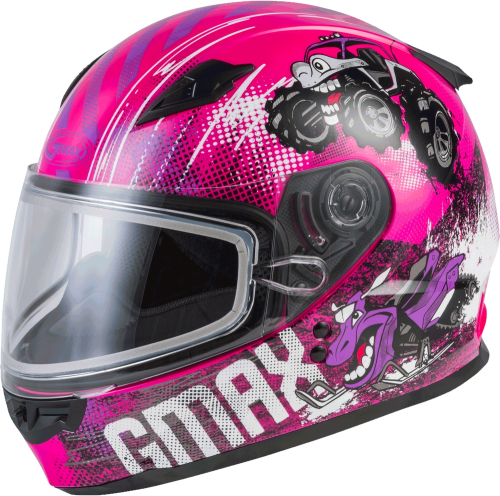 G-Max - G-Max GM-49Y Beasts Youth Helmet - G24911400 - Pink/Purple/Grey - Small