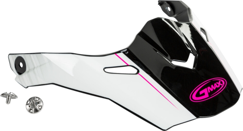 G-Max - G-Max Visor with Screws for AT-21/S/Y Helmets - Raley Black/White/Pink - G021064