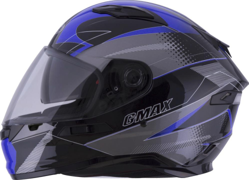 G-Max - G-Max FF98 Apex Helmet - G1981216 - Black/Blue - Large
