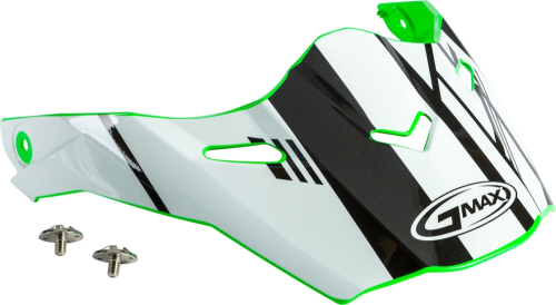 G-Max - G-Max Visor with Screws for AT-21/S Helmets - Epic Green/White/Black - G021069