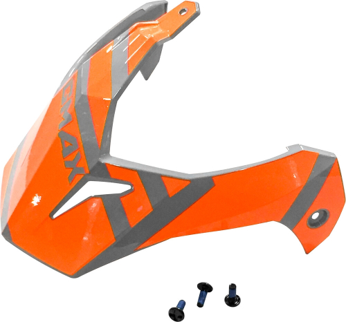 G-Max - G-Max Visor with Screws for GM-11/S Helmets - Trapper Gray/Orange - G011107