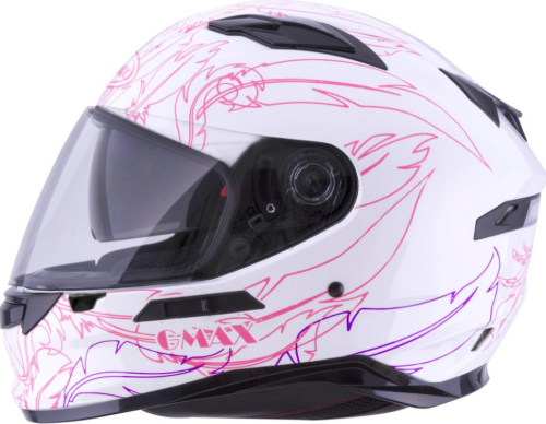 G-Max - G-Max FF98 Willow Helmet - G1981015 - White/Pink - Medium