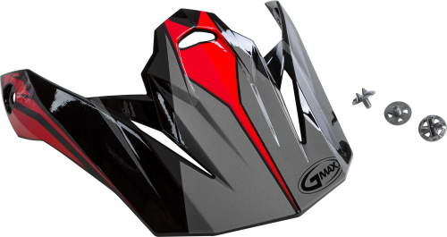 G-Max - G-Max Visor for MX-86 Revoke Helmet - Black/Red - G086060