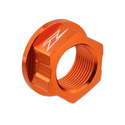 ZETA - ZETA Aluminum Rear Axle Nut - Orange - ZE93-8083