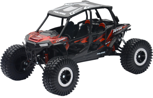 New Ray Toys - New Ray Toys 1:18 Scale ATV - Polaris RZR XP 4 Turbo Rock Crawler - Red - 57976B