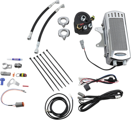 UltraCool - UltraCool Oil Cooler Kit - Chrome - Covered - SMT-1CSS