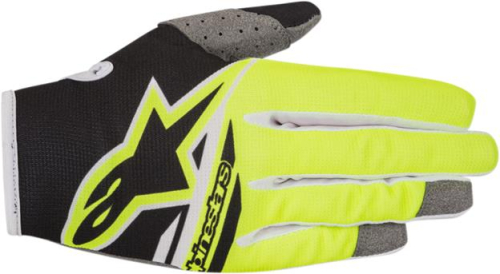 Alpinestars - Alpinestars Radar Flight Gloves - 3561818-155-MD - Black/Yellow Fluo - Medium