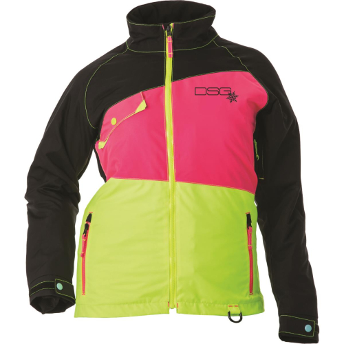 DSG - DSG Verge Womens Jacket - 51245 - Black/Pink/Yellow - 4XL