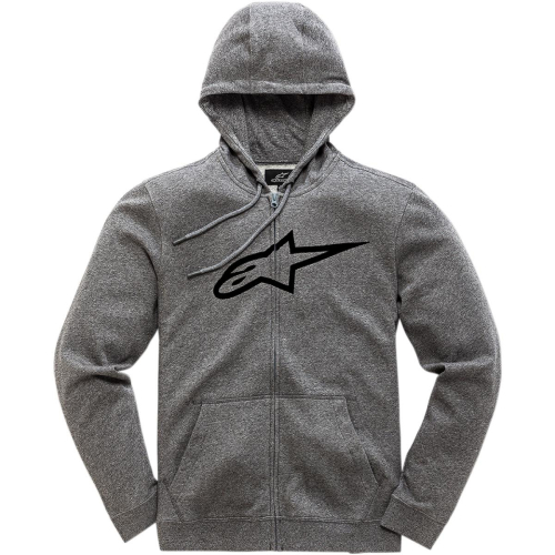 Alpinestars - Alpinestars Ageless II Fleece Zip-Front Hoody - 1038-53052-1126-2XL - Gray/Black - 2XL