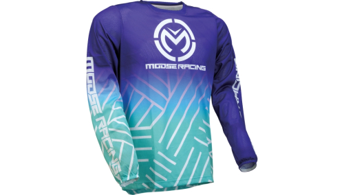 Moose Racing - Moose Racing Sahara Jersey - 2910-7927 - Purple/Turquoise - X-Large